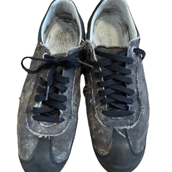 Dolce & Gabbana Men's low Sneakers Cotton Leather US Sz. 9 - Picture 8 of 9